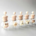 Wholesale J&H Brand Luxury Model 8ml Car Vent Diffuser Bottle Cute Flower Fragrance Aroma Glass Perfume Bottle Rubber Stopper