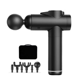 OEM ODM Logo Deep Tissue Vibration Sport Fascia Percussion Massage Gun with 6 Massage Heads & 1200mAh Battery for Body Muscle