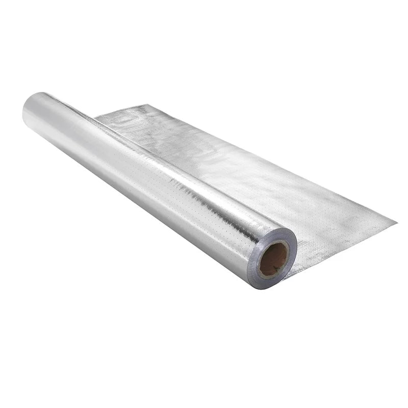 Customized Double-Sided Reflective Aluminum Foil with Woven Fabric Heat Resistant Building Material for Warehouse Application