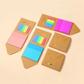 Pocket Sticky Notepad Color Memopad Kraft Paper Note Pad Mini Promotion Gift Sets