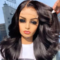 Glueless Unprocessed Virgin Human Hair Wig Body Wave 100% Brazilian Remy Wigs Swiss Lace Frontal Wig Large Size for Woman