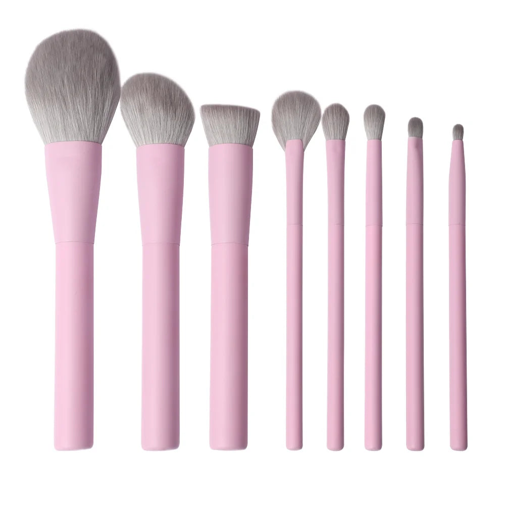 Professional ABS Makeup Brush Set with Luxury Pink and Red Marble Handles Synthetic Hair for Face Private Label