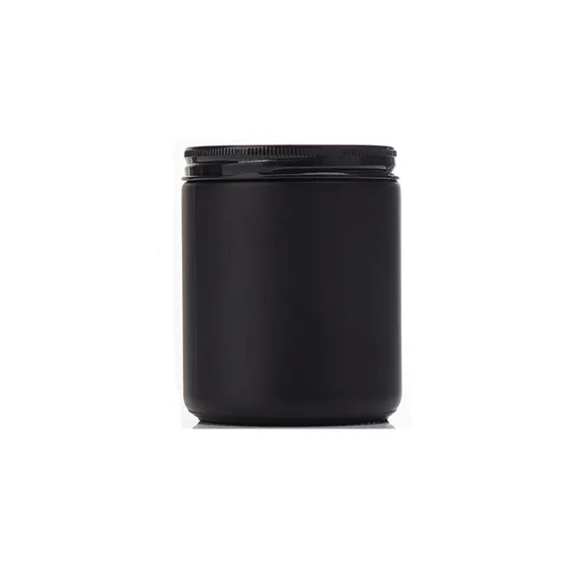 Hot Sale 50ml 100ml 150ml 200ml 250ml Transparent Black Candle Jars with Lids and Boxes in Bulk Unique Jar with Lid