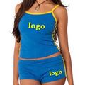 Women's Two-Piece Joggers Set Tank Top and Shorts Sweatsuit With Tank Top and Shorts Women's Clothing Sets