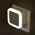 Indoor Square Aureole LED Night Light Smart Light Sensor ABS Bedside Wall Mounted LED Wall Light