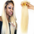 Wholesale 613 Bundles Human Hair Virgin Brazilian Human Hair Weaves Bundles Mink Brazilian Blonde Straight Hair Bundles