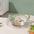 New Apartment Home Essentials Accessories Cute Splatter Guard Microwave Plate Lid Cover for Food With Water Steamer