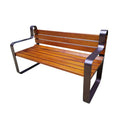 Outdoor Park Easy Wood Plastic Composite Bench Seat Outside Street Bench Seating Public Garden Patio Chair Benches for Outside