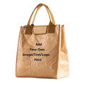 Customized Luxury Letter Reusable Waterproof Thermal Insulated Box Picnic Tote Tyvek Cooler Lunch Bag for School Kids Women