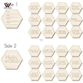 Newborn Photo Props Customized Baby Wooden Monthly Milestone Cards Set Wooden Cafts Gifts Double Sided Laser Engrave