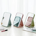 Gmagic Gift Popular Professional Plastic Folding Table Standing Portable Desk Makeup Mirror Small Flexible Silver Finish Paper