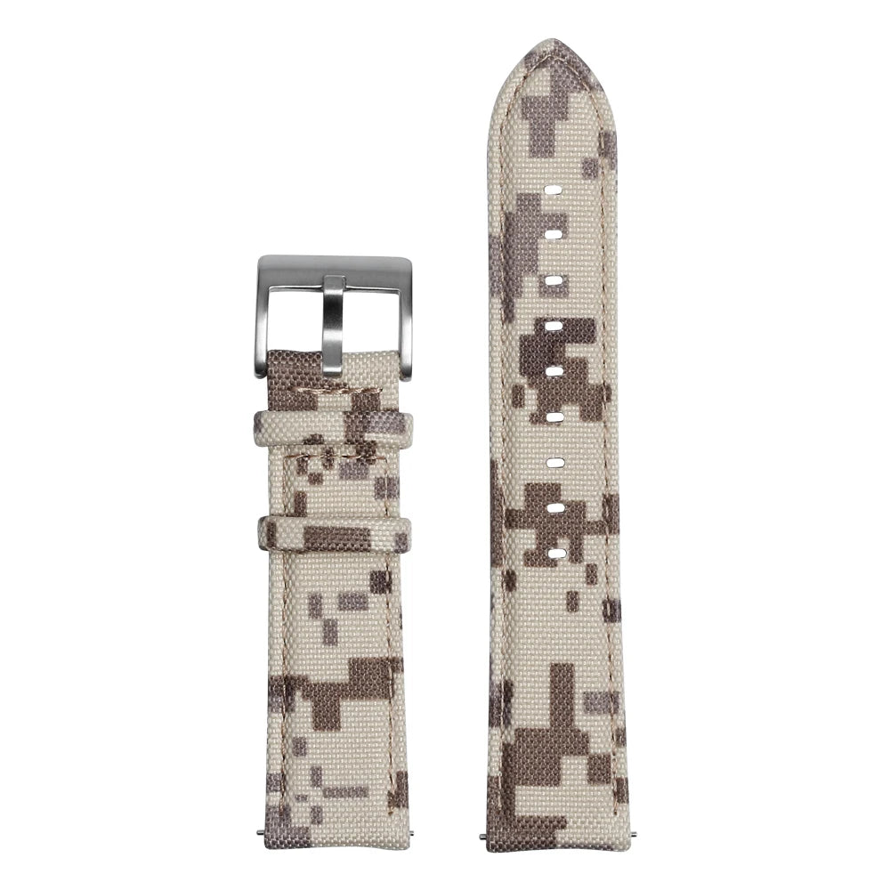 18mm 19mm 20mm 21mm 22mm 24mm Sailcloth Cordura Camouflage Leather Watch Bands Nylon Canvas Watch Straps