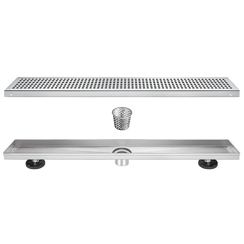 Stainless Steel Invisible Shower Drain Shower Channel Linear Bathroom Floor Drain