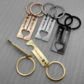 Wholesale Stainless Steel Music Keychain Custom Logo Metal Key Chains Couple Heart-to-heart Laser Engrave Song Scan Keyring Gift