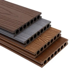 SONSILL Modern Waterproof Wood Plastic Composite Deck Environmentally Friendly Durable 3D Outdoor WPC Decking Panels Anti-slip