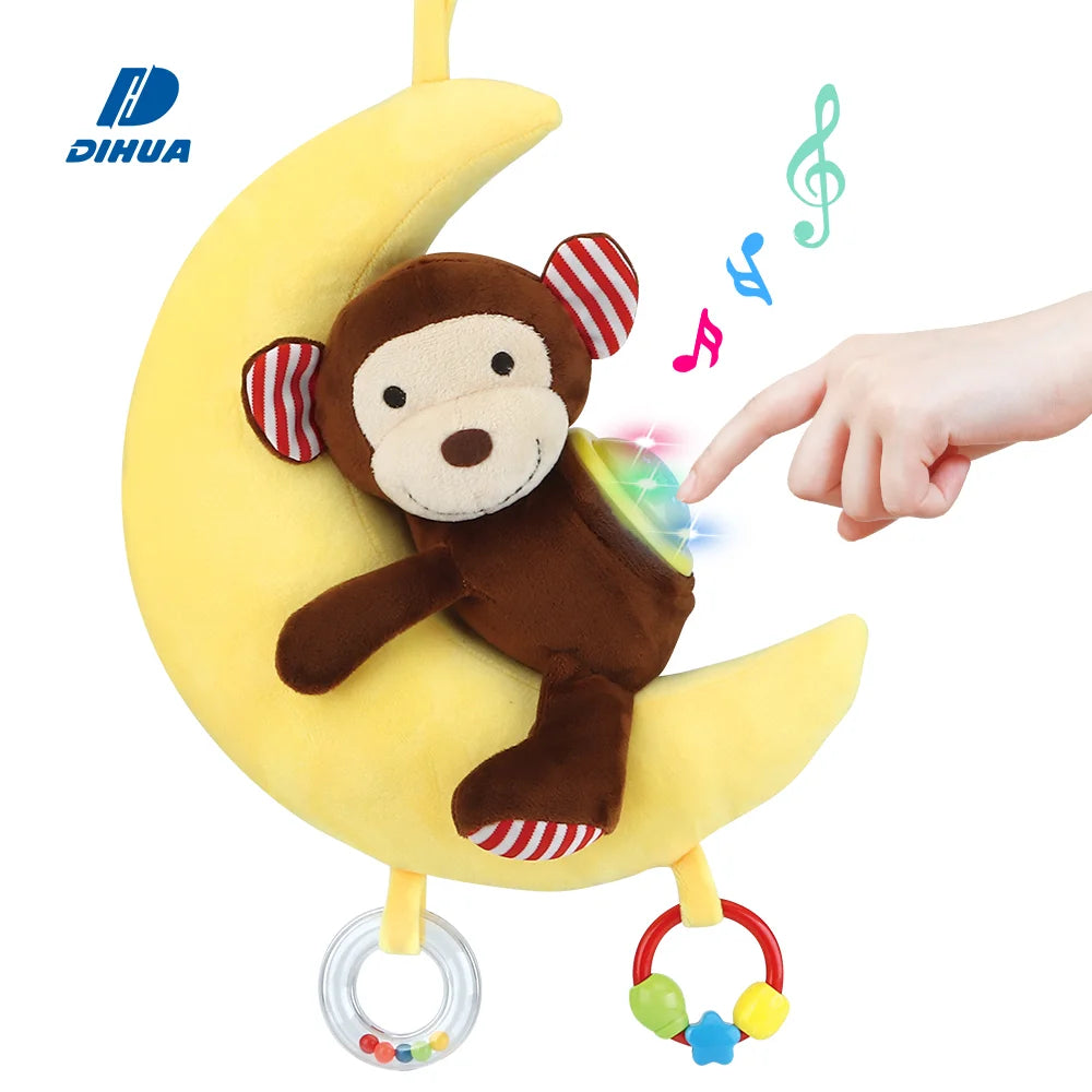 Music Baby Toys Stuffed Aminal Plush Toy Monkey Baby Soother for Kids Light up Newborn Cry Sleep Sensor Kids Soft Toys