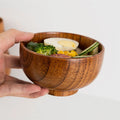 ESTICK Wholesale Eco-Friendly Jujube Wooden Bowls for Serving Soup Handmade with Customized Logo Modern Style Stocked