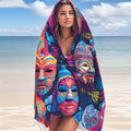 Travel Wholesale Summer Swimming Pool Small MOQ White Velour Luxury Custom logo Printed Velour 100%cotton Beach Towel