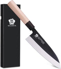 WILDMOK Japanese Fish Knife Factory Price Salmon Deba Knife with Wood Handle Sharp Chef Carving Knife for Kitchen Cooking