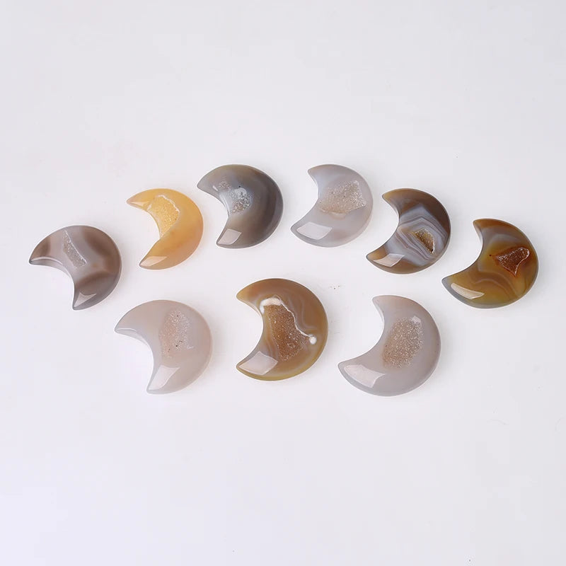 New Arrival Agate Druzy Moon and Heart for Wedding Souvenir
