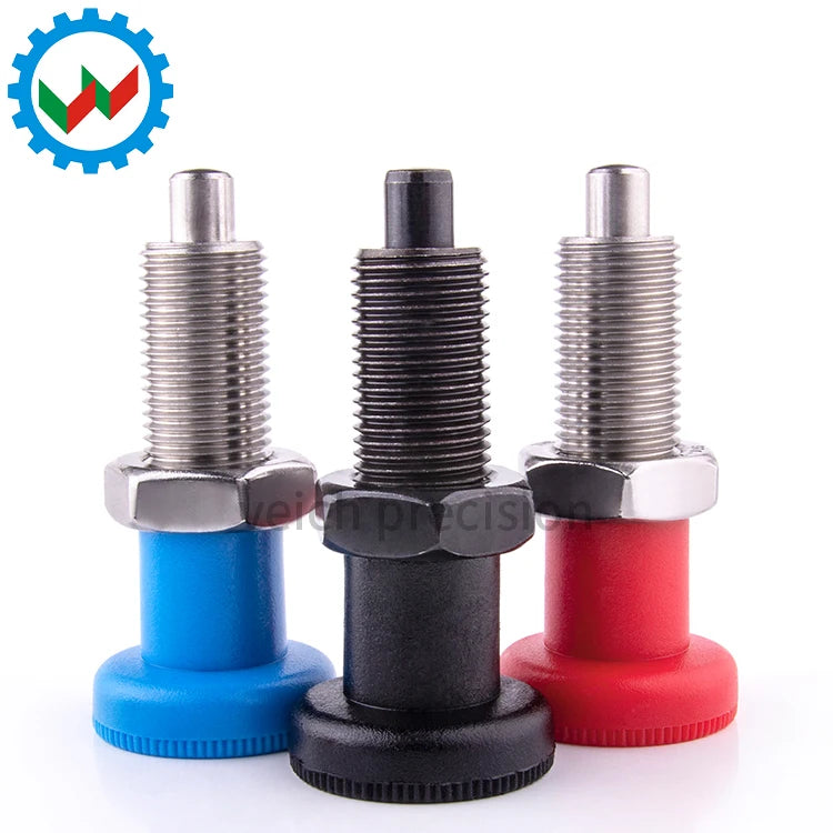 VCN219 Spring Indexing Plunger Red/Blue/Black Plastic Knob Veich Brand Carbon Steel/Stainless Steel Material for Machinery Use