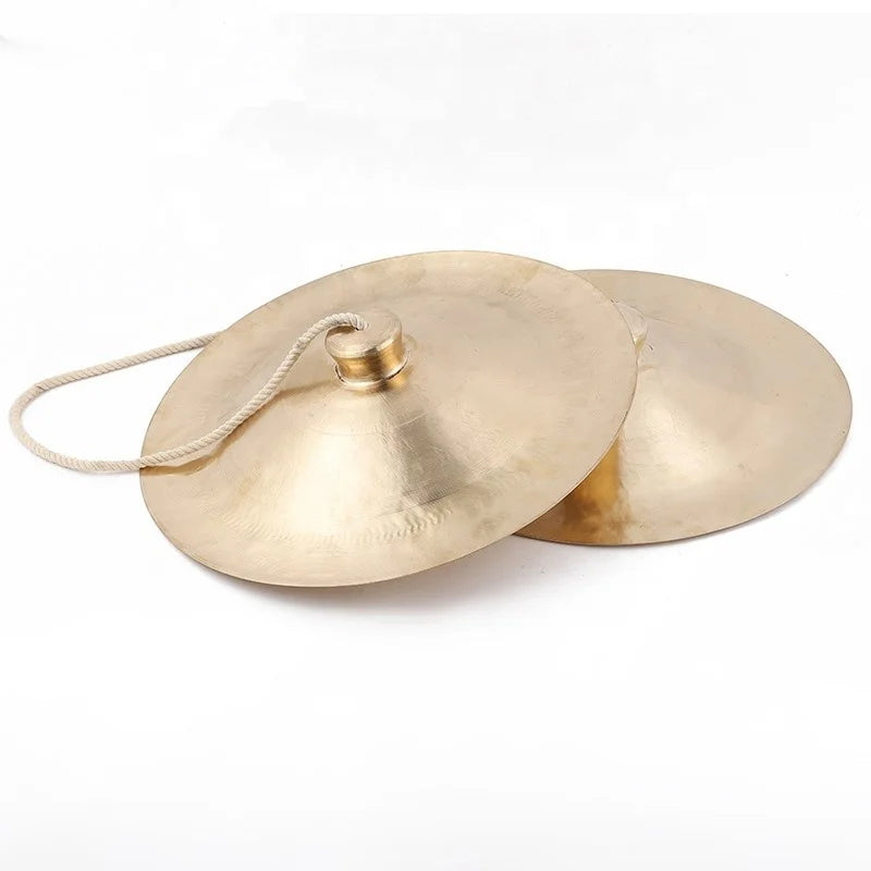 QUTENG Fans Cymbals Bronze China Cymbal Set for Drums lion Dance Drum Set Cymbals