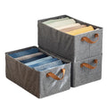 New Arrival Gray Collapsible Storage Box Plastic Quilt and Clothing Organizer with Steel Frame