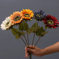 New Arrival Single Durable Silk Artificial Sunflowers Nordic Style 5 Colors 45cm Height Home Wedding Decoration
