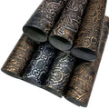 Classic Pattern Embossing Retro Old Style PU Artificial Leather Fabric Roll for Making Cover/Decoration/Belt/Accessories