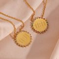 Dreamshow Trending Sun Flower Necklace Crystal Rhinestone Jewelry Angel Number 11:11 Necklace for Women