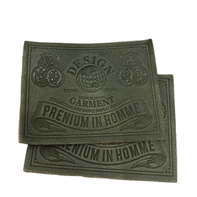 Wholesale Eco-Friendly Heat Press Handmade Embossed/Debossed Labels Custom Logo Clothing Garment Jeans PU Leather Patches Custom