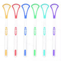 Custom Personalized Portable Rubber Plastic Soft Scraper Tongue Cleaner for Good Breath