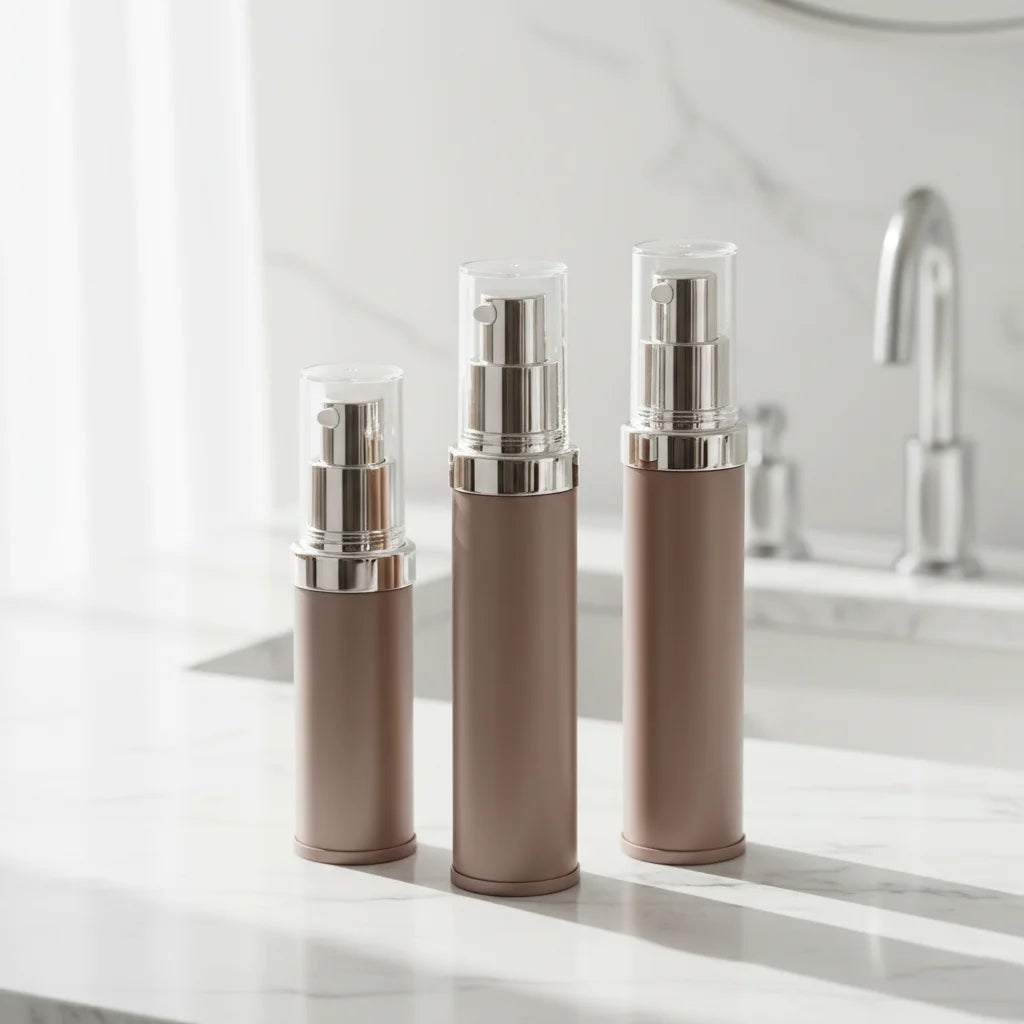 Luxury 20ml 30ml AS Cosmetic Plastic Bottle Refillable Empty Airless Pump Bottles for Moisturizer Eye Cream Lotion Toner Serum