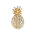 Hot Selling Gold Jewelry Pave Diamond Single Stud New Fashion Pineapple Earrings