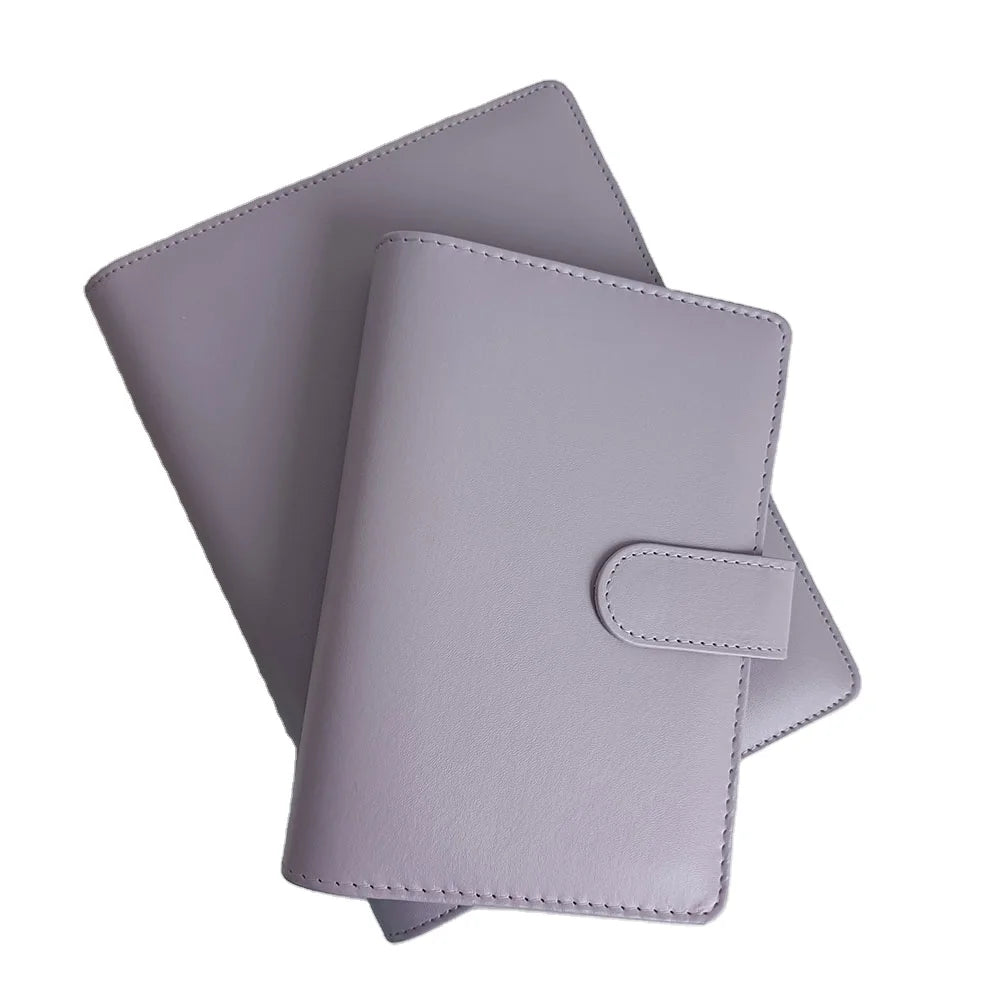 Quality PU Leather Cover Clear Money Pockets Bags A6 A5 Cash Envelope Budgeting Binder Budget Planner Binder for Budgeting