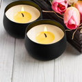 8 Oz Matte Black Metal Candle Tins Jars Can Containers for Making Candles Storing Snack Party Wedding Restaurant