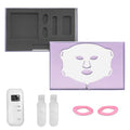 Sunlor SG-MSK LED Face Light Therapy Mask with Neck Piece Features Seven Color Spectrum Modes for Daily Wellness Routine