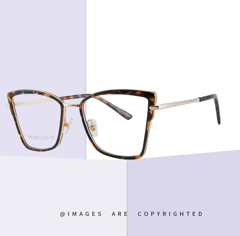 2022 Trendy Blue Light Blocking Glasses Vintage Eye Glasses TR Anti Blue Computer Eyeglasses