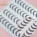 Abestyou AH09 Wholesale 20 Pairs Natural Full Strip Handmade Faux Mink Eyelashes Set Cheap Price Eyelashes Factory