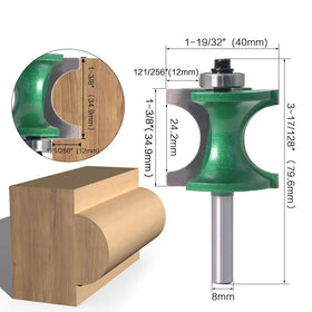 1/4quot;6/8MM Woodworking Router Bit Engraving Machine Wood Milling Cutter Angle Grinder Chuck Conversion Set Accessories Chuck