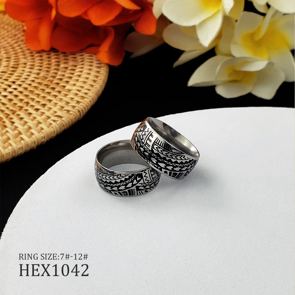 Hawaiian Style Tribal Ring Rings That Sell Well for Both Men and Women Unisex Tribal Ring
