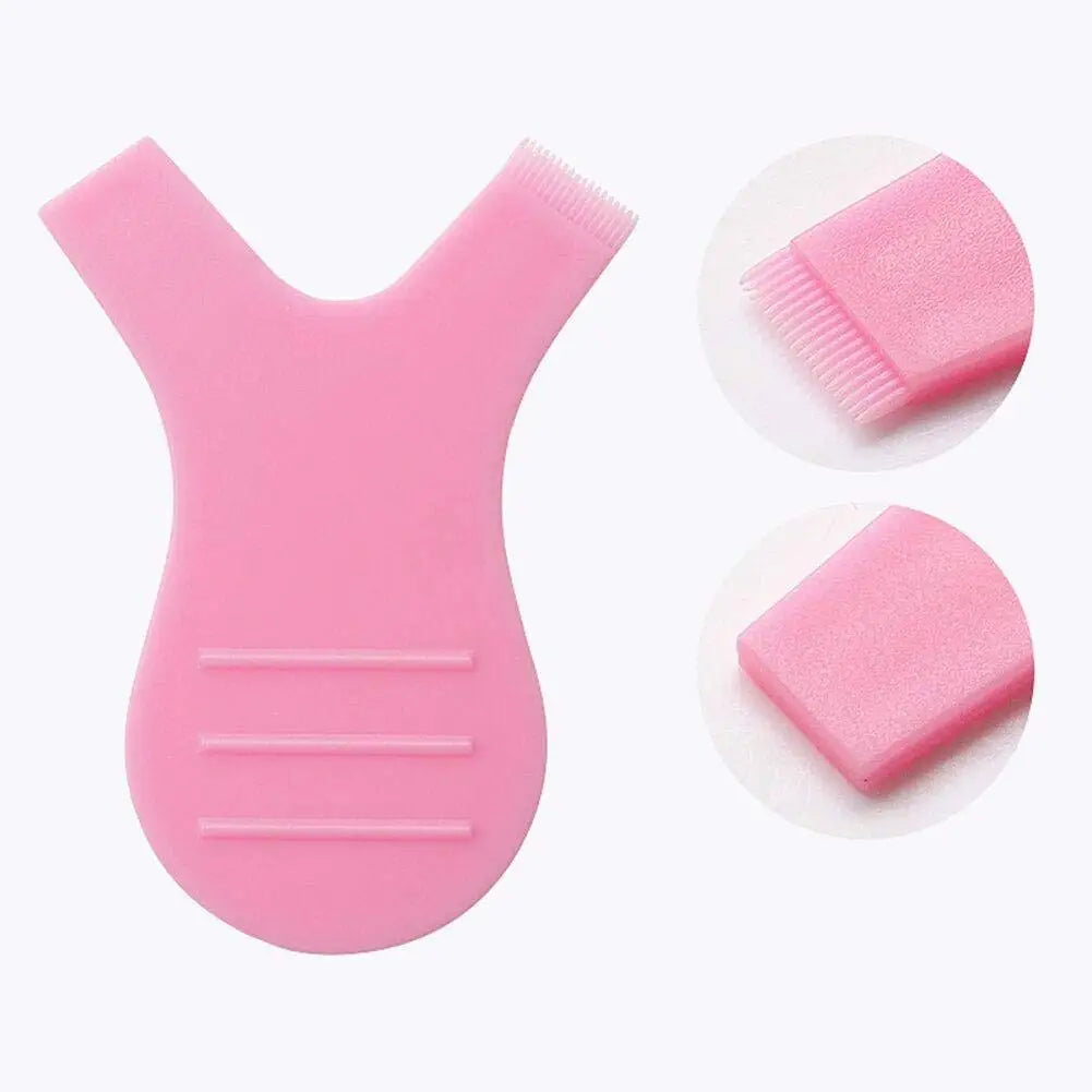 Factory Price Y-Shape Eyelash Lift Brush Colorful Pink Blue Green Lash Lift Tool Plastic Lash Perm Brush