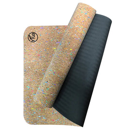 Natural Eco Friendly Corkwood Cork Design High Density Custom Camouflage Yoga Mat Wholesale