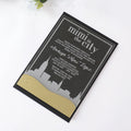Customized Text Electronic Luminous Transparent Acrylic Menu Card LED Personality Wedding Invitation Card