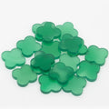 Factory Low Price Hot-Selling Gemstone 12MM Natural Four-Leaf Clover Green Agate DIY Jewelry