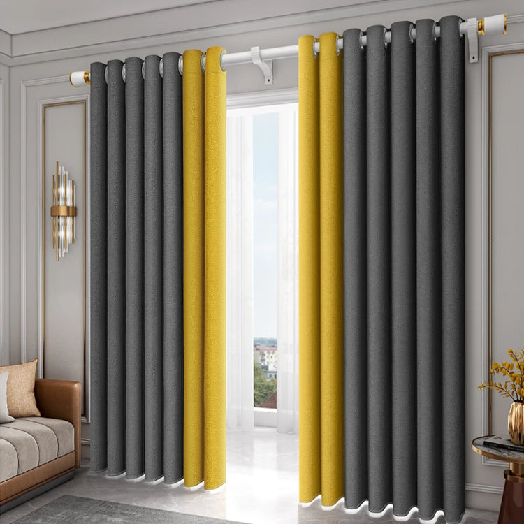 Factory Customized Solid European Style Luxury Curtains Full Light Shading 100% Polyester for Living Room OEM/ODM Service