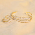 New Fashion Design Jewelry Set Plating Cubic Zirconia Ladies Adjustable 18k Gold Plated Jewelry Sets