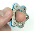 Fidget Chain Toy Perfect for ADHD Anxiety and Autism - Bike Chain with Silicone Fidget Stress Reducer for Adults and Kids