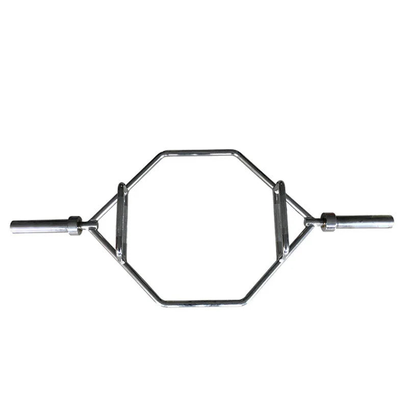 Customized Professional Chrome Hexagon Barbell Bars Durable Steel Fitness Equipment for Weightlifting Gym Exercise Wholesale