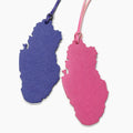 Wholesale Cute Qatar Map Shape Keychain Bag Charm Bag Pendant Gifts for Women